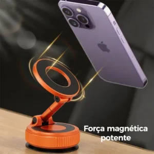 Suporte Celular Carro Magnético Rotativo 360dobrável Ventosa - Imagem 9