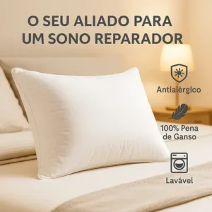 Kit 2 Travesseiros 70x50 Antialérgico Lavável Fibra Silicona - Imagem 5