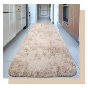 Tapete Passadeira Sala Quarto Felpudo Peludo Macio 200x60 - Imagem 6