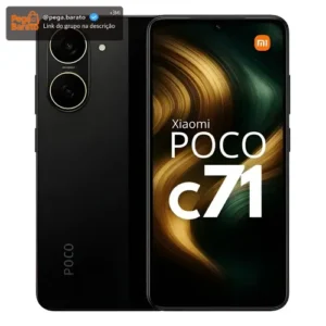 Celular Xiaomi Poco C71 Dualsim 128gb Preto 4+4gb Ram Global - Imagem 1