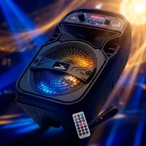 Caixa de Som Bluetooth Grasep D-BH6101 2.1 Canais Preto Com Rádio e LED - Imagem 3