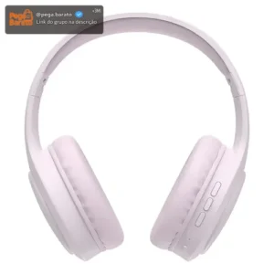 Fone De Ouvido Headphone Dapon H02d Bluetooth 5.1 Over-ear 22 Horas De Bateria Rosa - Imagem 1