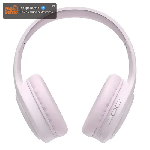 Fone De Ouvido Headphone Dapon H02d Bluetooth 5.1 Over-ear 22 Horas De Bateria Rosa