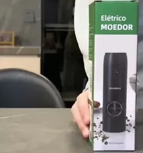 Moedor De Pimenta E Sal Elétrico Usb-c Com Led E Ajuste Fino - Imagem 2