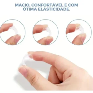 Kit 8 Ajustador Regulador Redutor Anel Aliança Silicone - Imagem 8