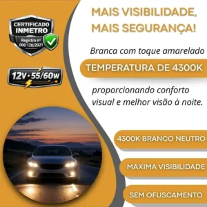 Kit 10 Lâmpada Halógena H4 4300k 12v 60/55w Tech One Code - Imagem 6