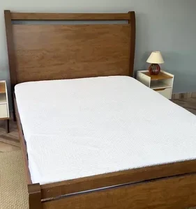 Protetor De Colchão Impermeável Casal Matelado Antialérgico Antiácaro Resistente A Líquidos Toque Macio Branco - Imagem 2