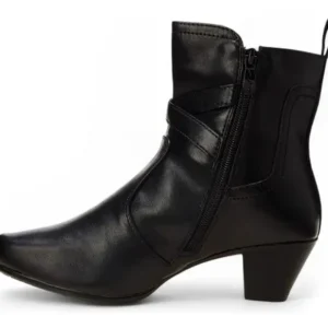 Bota Chelsea Feminina 73241 Com Cano Curto Preto Mooncity - Imagem 6