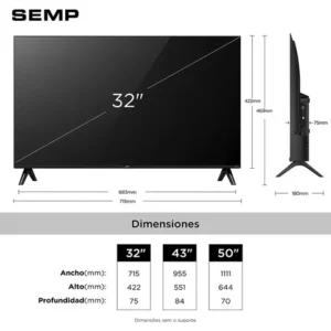 Smart Tv Semp 32 Led Full Hd S42r Roku Tv Wi-fi 32s42r - Imagem 4