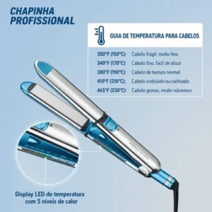 Chapinha Profissional Prancha Titânio Iônica 230°c Bivolt - Imagem 3