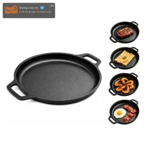 Frigideira De Ferro Fundido 28cm Para Bifes E Grelhados - Imagem 1
