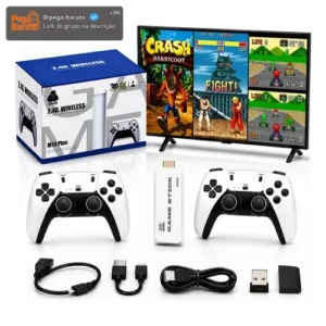 Conversor Video Game 4k Hdmi Adaptador Game Stick 2 Controle - Imagem 1