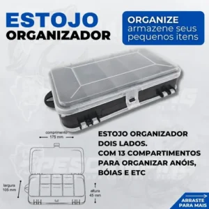 Pescamping Kit Pesca Completo 2 Varas Fibra De Vidro E 2 Molinetes Leve Com Linha Estojo E Maleta Com Acessórios - Tralha de Pescaria - Imagem 7