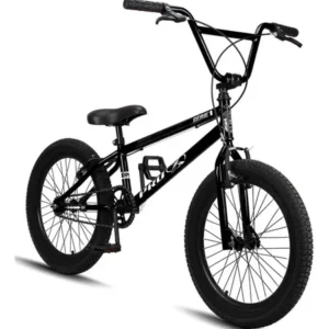 Bicicleta BMX Pro-X Série 1 Aro 20 Quadro Aço Carbono Preto/Branco - Imagem 3