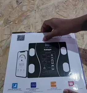 Balança Digital Bioimpedância Bluetooth Corporal Aparelho Alta Capacidade Balança De Banheiro Academia App Para Android E Para Ios Cor Preto Marca Davely - Imagem 12