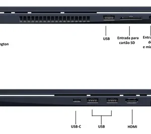 Notebook Vaio Fe16 Amd Ryzen 7 5825u Linux 8gb RAM 512gb Ssd Wi-Fi 6 Tela 16" Ips Wuxga Antirreflexo - Cinza Grafite Vjfe69f11xb0321h - Permite upgrade de memória RAM e SSD - Imagem 5