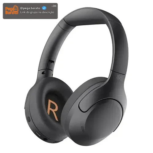 Headset Qcy H3 Lite Anc Bluetooth 5.3 Multiponto 60h Cor Preto