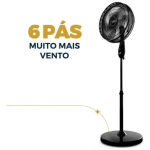 Ventilador de Coluna Britânia 6 Pás de 40cm 160W BVC41A - Imagem 4