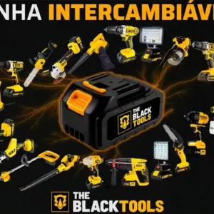 Roçadeira Aparador Grama A Bateria Recarregável 21v 750w Profissional Com Acessórios Tcg21c The Black Tools - Imagem 10