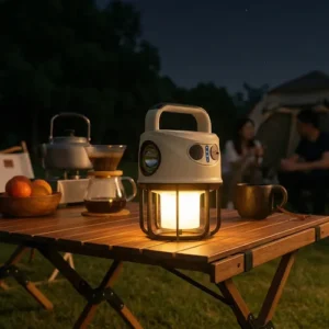Lampião Lanterna Led Recarregável Usb 2 Em 1 Camping E Pesca - Imagem 11