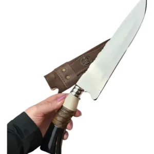 Faca Artesanal Churrasco Personalizada Com Nome E Logo 9p - Imagem 7