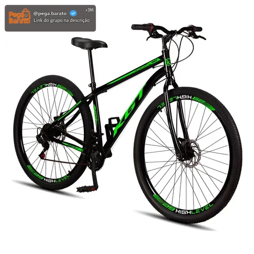 Bicicleta Aro 29 Aço Carbono Freios A Disco 21 Marchas