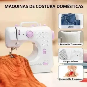 Máquina De Costura Elétrica Multifuncional Portátil 12 Modos - Imagem 2