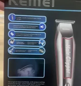 Maquina Cortar Cabelo Aparar Barba Kemei Km-032 Acabamento - Imagem 2