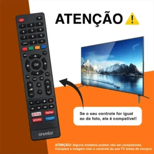 Kit 10 Controles Remotos para TV Philco Smart com Botões Netflix, YouTube e Prime Video - Imagem 6