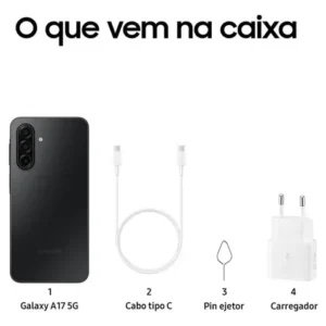 Celular Samsung Galaxy A17 5g Com Ia, 128gb, 4gb Ram, Câm De 50mp, Tela De 6.7 , Nfc, Ip54 - Preto - Imagem 13