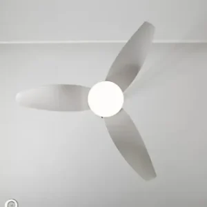 Ventilador De Teto Com Luz Led Silencioso Controle Remoto 86 Cm 50hz/60hz Branco Abs 3 - Imagem 6