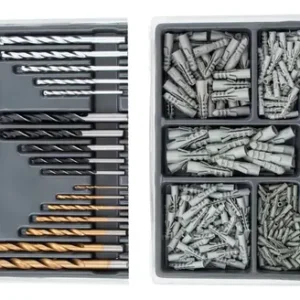 Parafusadeira Furadeira 3/8 A Bateria Tb12a The Black Tools Jogo Brocas E Buchas 300 Peças - Imagem 6