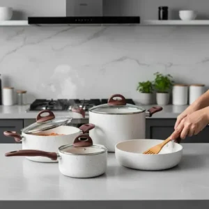 Jogo De Panelas Smart Plus Vanilla Indução Cerâmico 5peças Brinox 4774/101 - Imagem 6