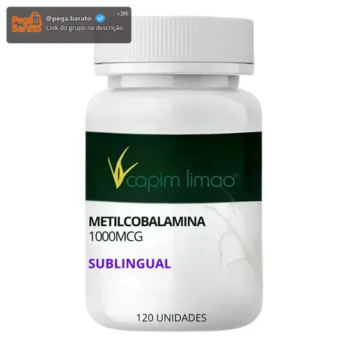Vitamina B12 Metilcobalamina 1.000mcg 120cp Sublingual