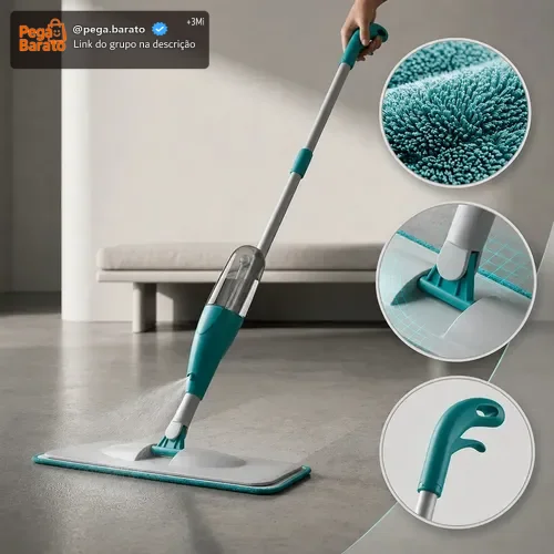 Mop Spray Esfregão Vassoura Mágica WOW WORLD OF WONDERS Mop Spray