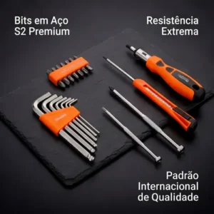 Kit Jogo De Ferramentas 129 Peças Completo Alicate Chaves - Imagem 6