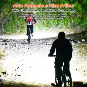 Lanterna Farol Bicicleta Recarregavel Profissional 9 Led Prova Dagua Potente Usb Para Bicicleta Luz Forte Prova Dagua - Imagem 10