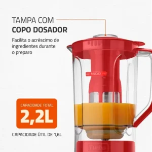 Liquidificador Turbo Power Mondial 550W L-99 FR - Imagem 6