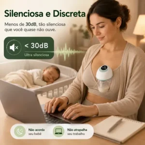 Bomba Tira Leite Elétrica OLANENEM, Portátil e Sem Fio, Para Mães de 0 a 6 Meses - Imagem 7