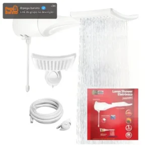 Chuveiro elétrico de parede Lorenzetti Loren Shower Ultra branco 7.500kW - Imagem 1
