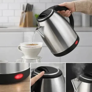 Chaleira Elétrica 1.8 Litros Em Inox Automática Aquecimento Rápido Segura - Imagem 7