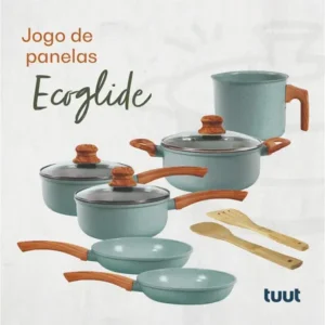 Jogo De Panelas Cerâmico Triplo Indução Tuut Ecoglid 8 Peças Cor Marble - Imagem 10
