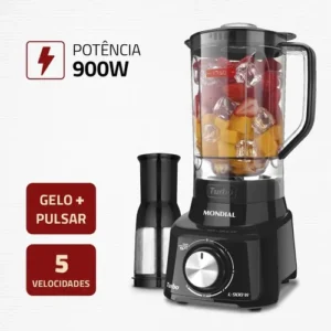 Liquidificador L-900 Fb Turbo 900w 2,7 Litros Preto Mondial - Imagem 2