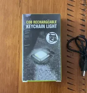 Kit 2x Mini Lanterna Refletor Led Potente 3 Modos De Luz Multifuncional Chaveiro Abridor De Garrafas Pesca Acampamento Trilhas Recarregável Usb Com Imã Wmix Eletrônicos - Imagem 2
