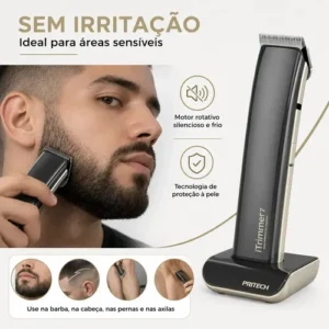 Aparador De Pelos Pritech Pr-705 A Prova D'áGua Maquina De Cortar Cabelo - Imagem 5