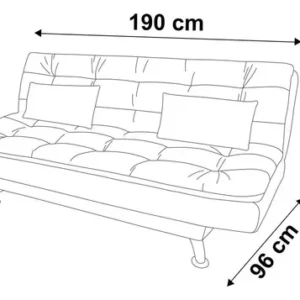 Sofá-cama 3 Lugares Casal Premium Ii Suede Café - Imagem 5