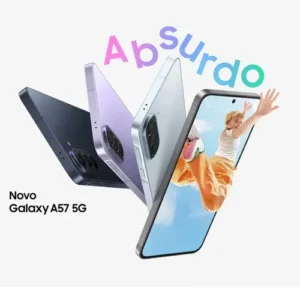 Celular Samsung Galaxy A57 5G 128GB, 8GB RAM, Câmera 50MP, IP68, Super AMOLED 6.7", Recursos AI -Cinza - Imagem 3