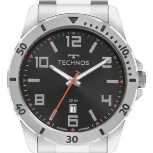 Relógio Masculino Technos Militar Azul Original Prata - Imagem 7