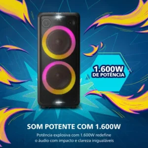 Caixa De Som Bluetooth TAX5208/78 1600w Philips Preto - Imagem 3