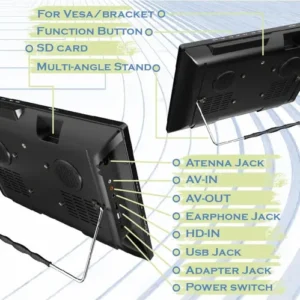 Tv Portátil Rywob 15.6 Hd 4000mah Bateria Hdmi Usb - Imagem 12